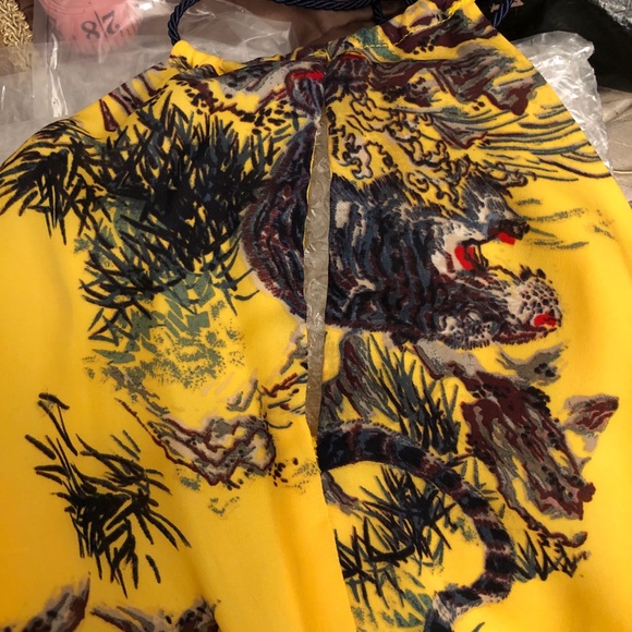 Tiger Printed Halter Guess Maxi Dress - Picture 9 of 12